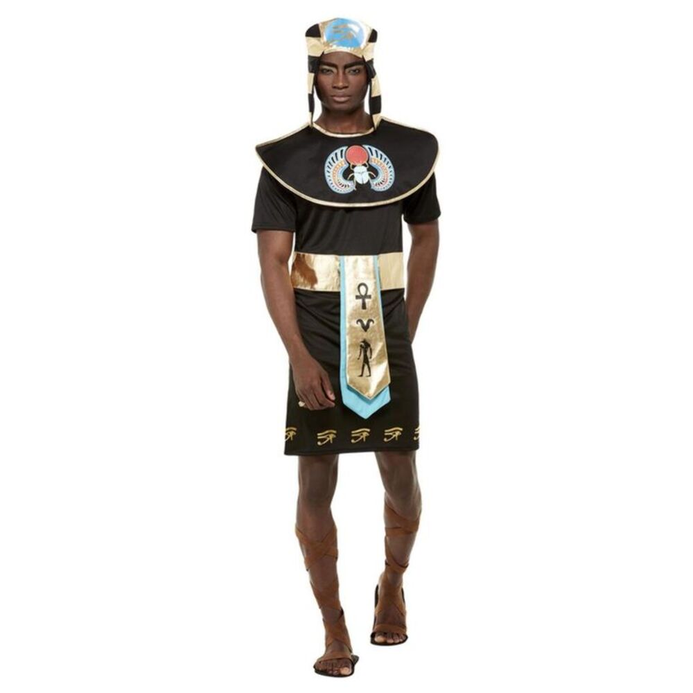 Smiffys Mens Egyptian King Costume Set / Black